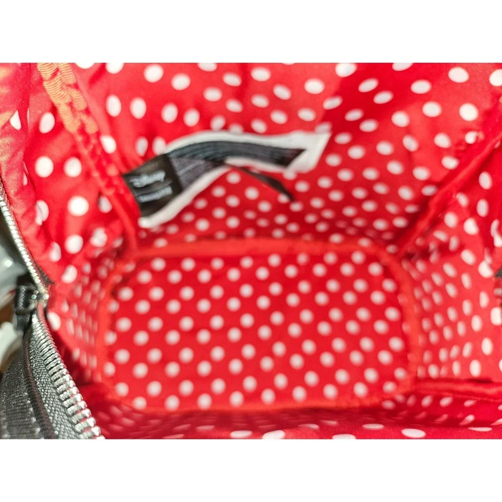 Loungefly Minnie Mouse Mini Backpack Womens OS Black Red Polka Dot Cosplay Bow